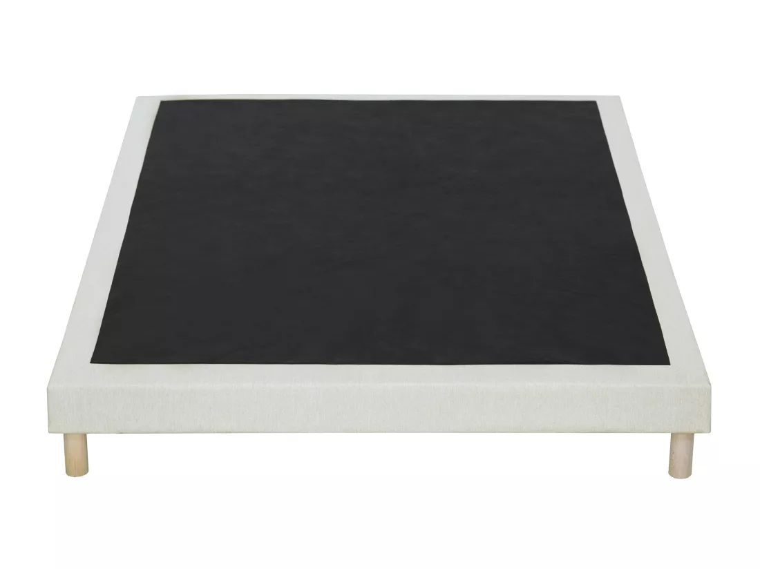 Sommier déco tapissier 140 x 190 cm - Beige - KOZANI de YSMÉE