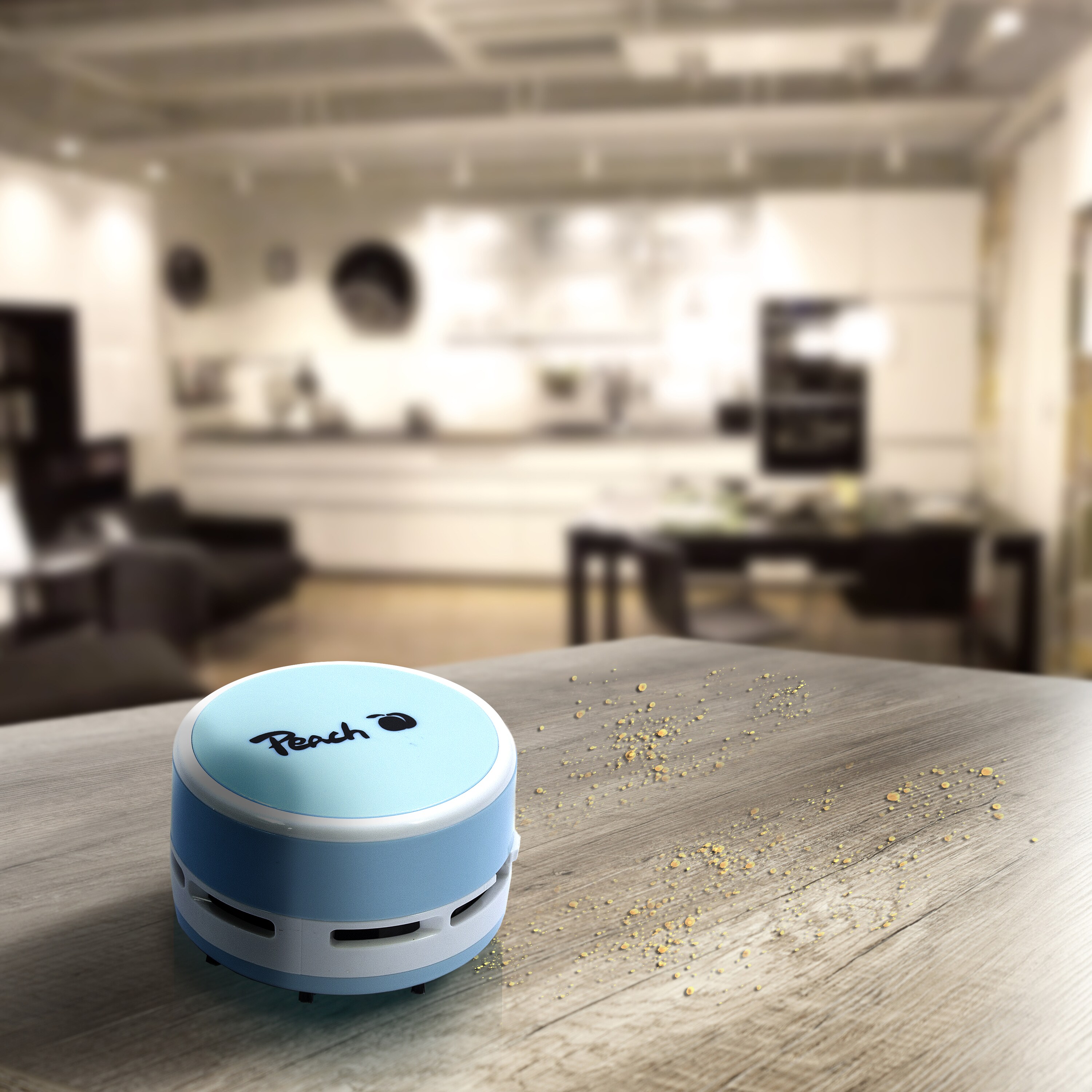 Peach Mini Tisch Staubsauger PA105 pastellblau