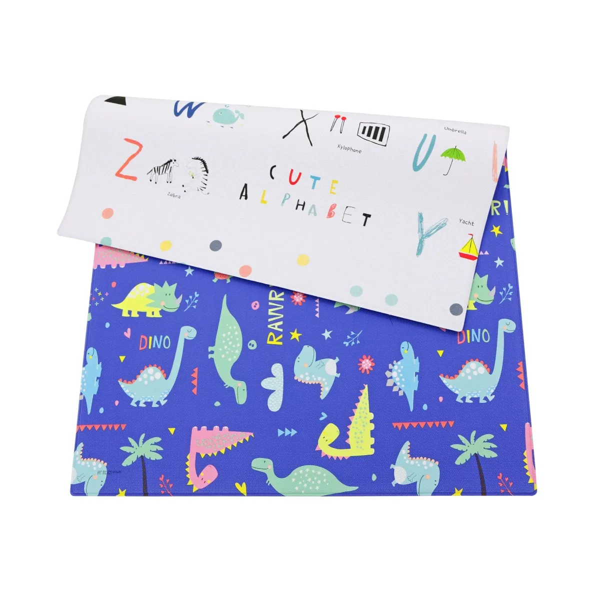 Baby Care Tapis de Jeux Réversible Petit - Dinosaure