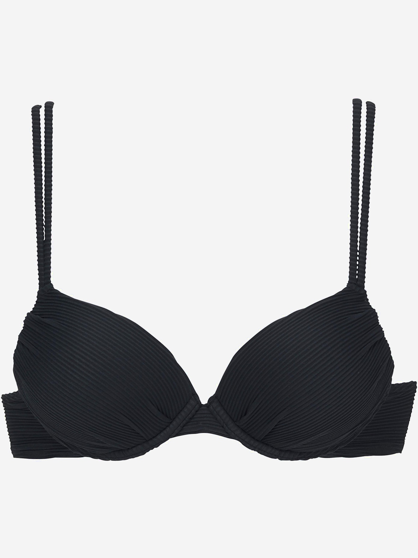 Haut de bikini push-up tissu structuré élégant