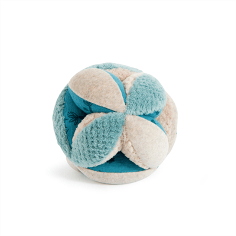 Moulin Roty Ball med ulike teksturer, Blå