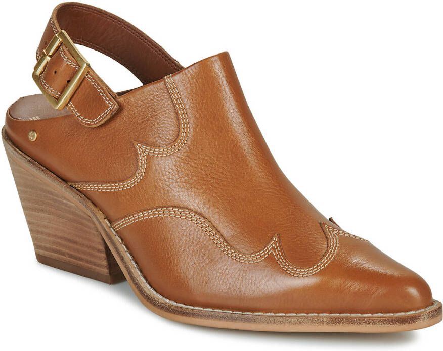 Bronx Next-low-kole Dames Slingback Cognac