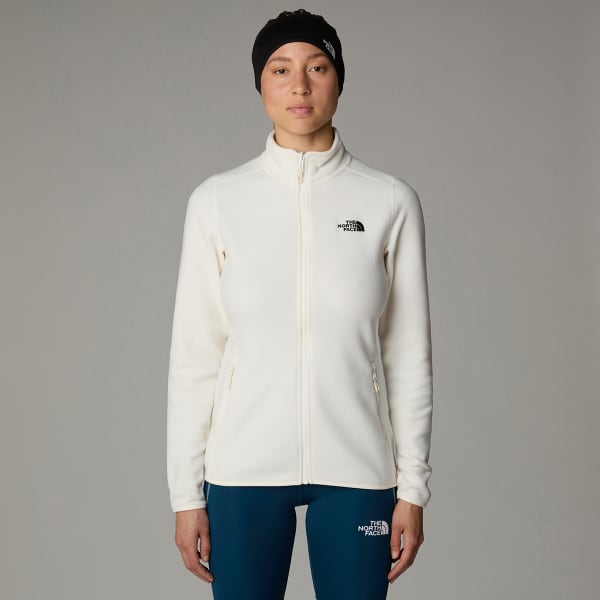 Veste polaire THE NORTH FACE W 100 GLACIER FZ EU WHITE DUNE-NPF