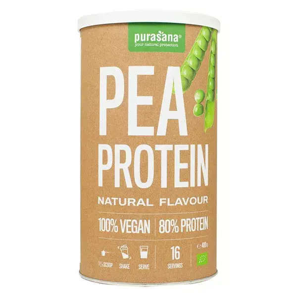 Purasana Natural Proteína de Ervilha Orgânica em Pó 400g