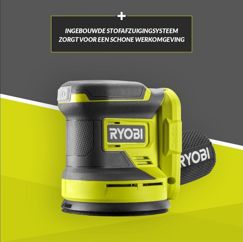 RYOBI - Excentrische Schuurmachine - 18 Volt - 125 mm - RROS18-0