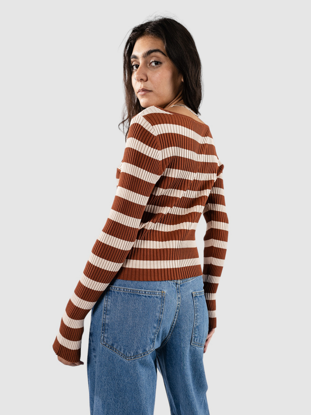 24 Colours 41148B Long Sleeve T-Shirt brown