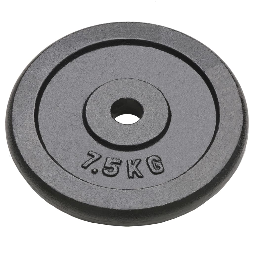 Discos de peso Vidaxl em ferro fundido, pacote com 4 unidades de 4x7,5 kg.