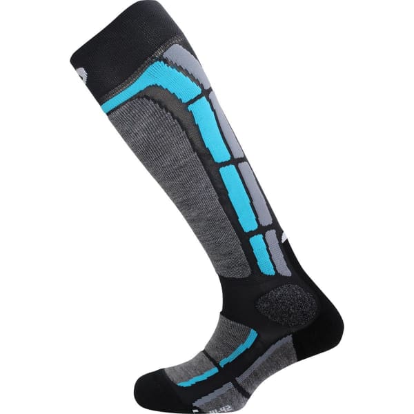 Chaussette de ski MONNET MI-BAS BACK SIDE GRIS BLEU