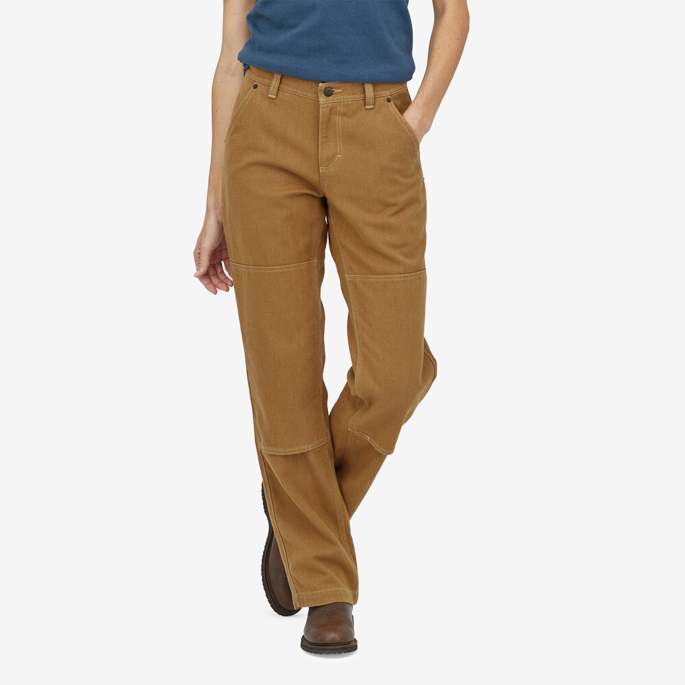 Iron Forge Damen-Hose aus Hanf-Canvas mit doppeltem Knie – Normalgröße