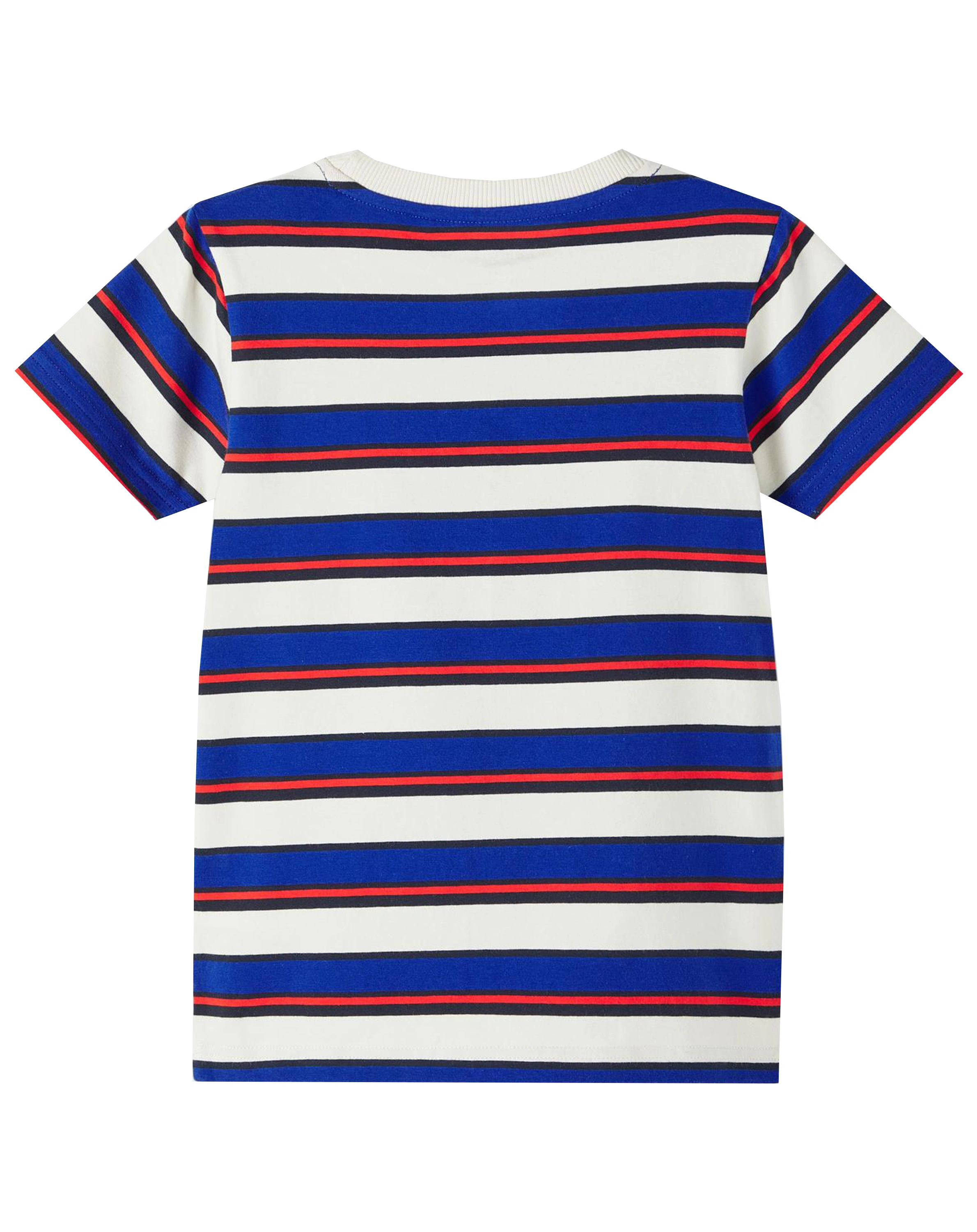 T-Shirt NKMBADS gestreift in whity alyssum