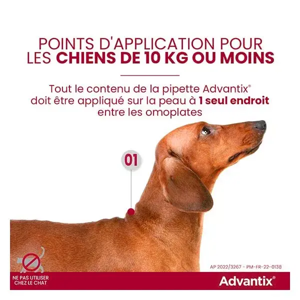 Advantix Solução para Tratamento de Pulgas e Carrapatos em Cães de Porte Médio, 10-25kg, 4 pipetas