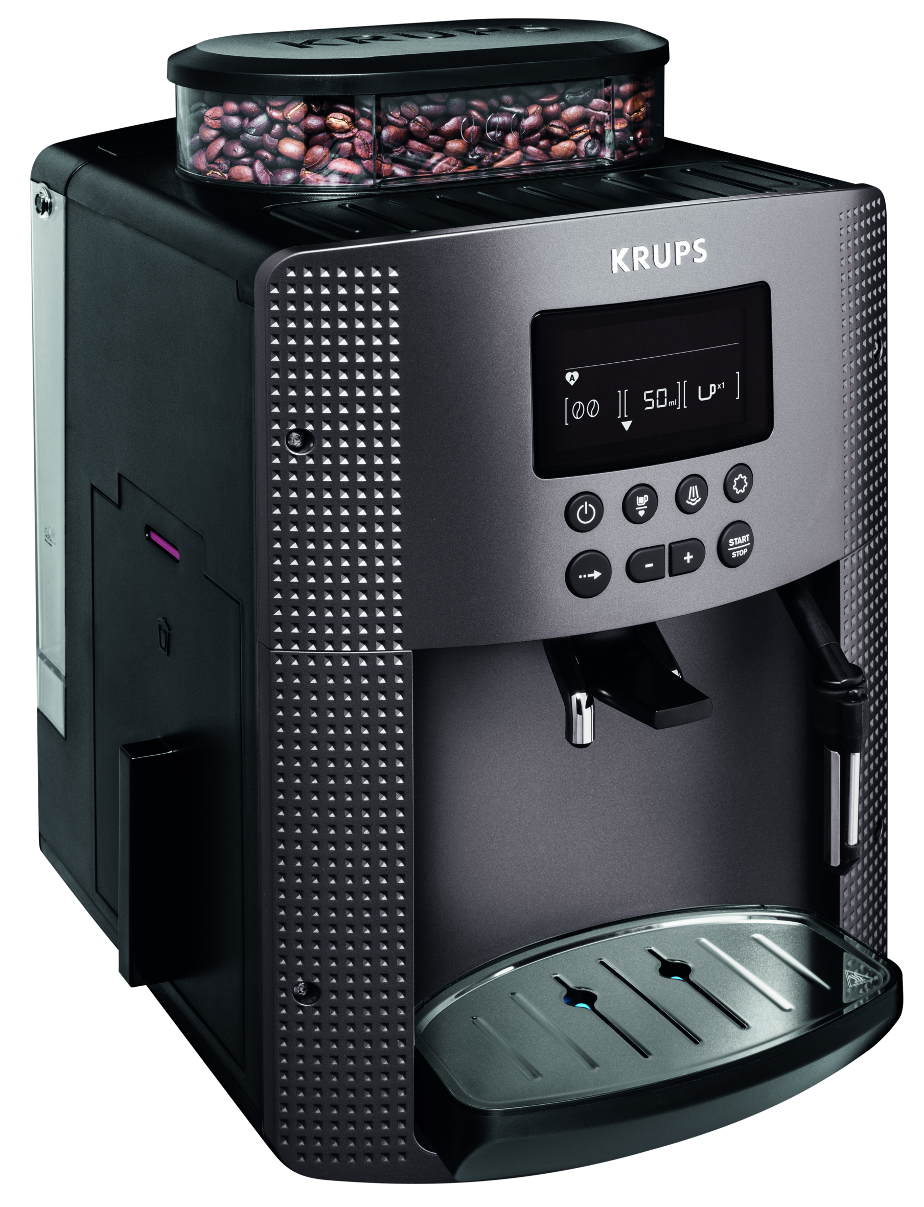 MACHINE EXPRESSO BROYEUR A GRAINS GRISE