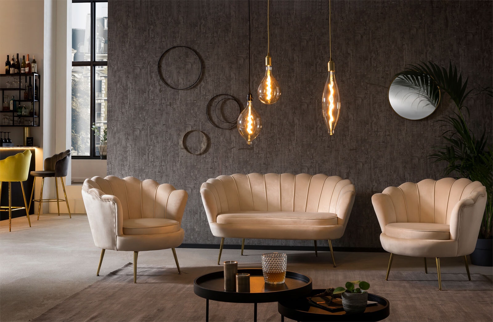 Sofa 2-Sitzer beige