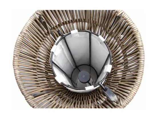 Lampe poelet gris Nyria Taille 1