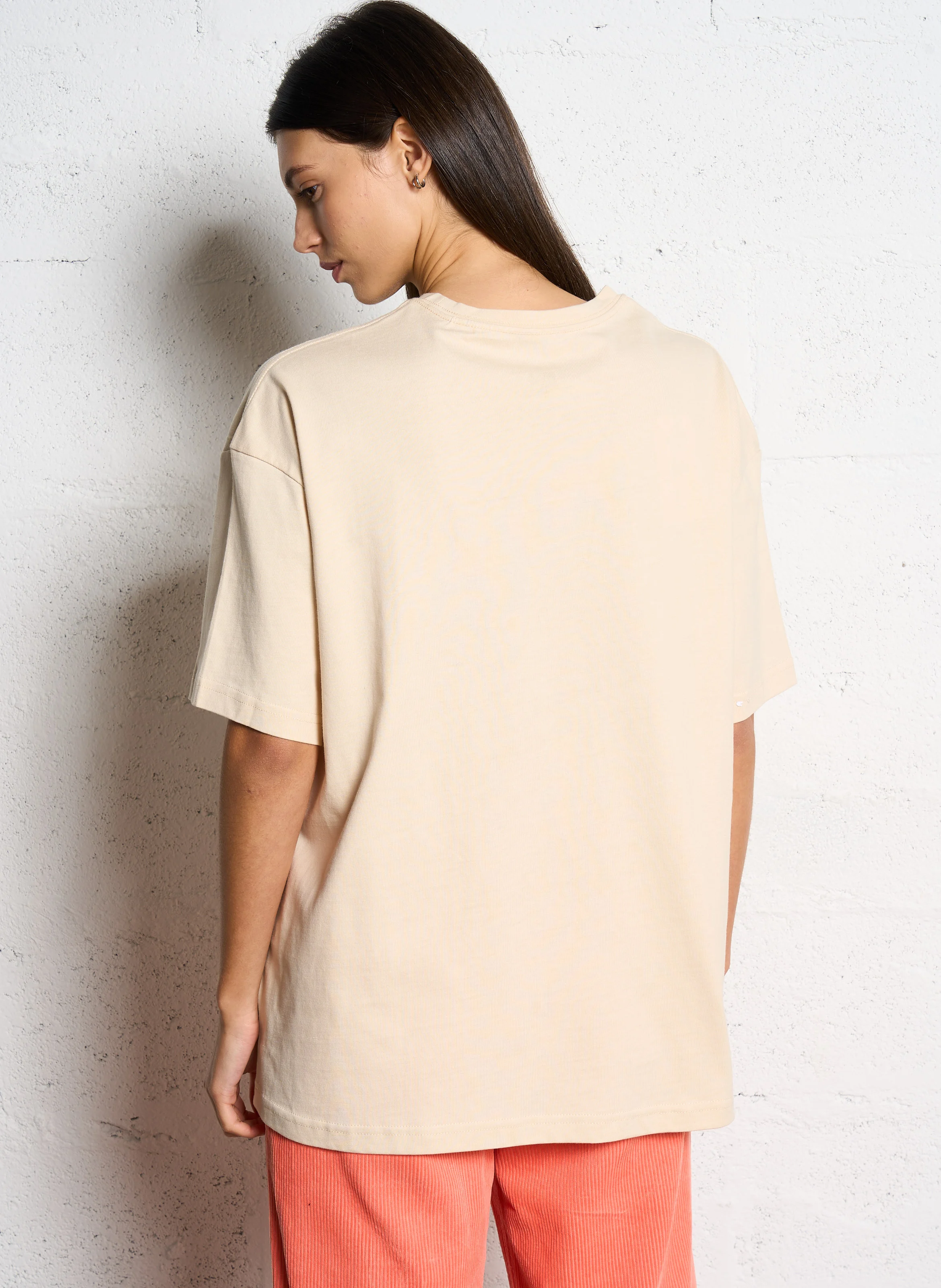 VISION OF PARAD - Tee-shirt col rond en coton | Beige