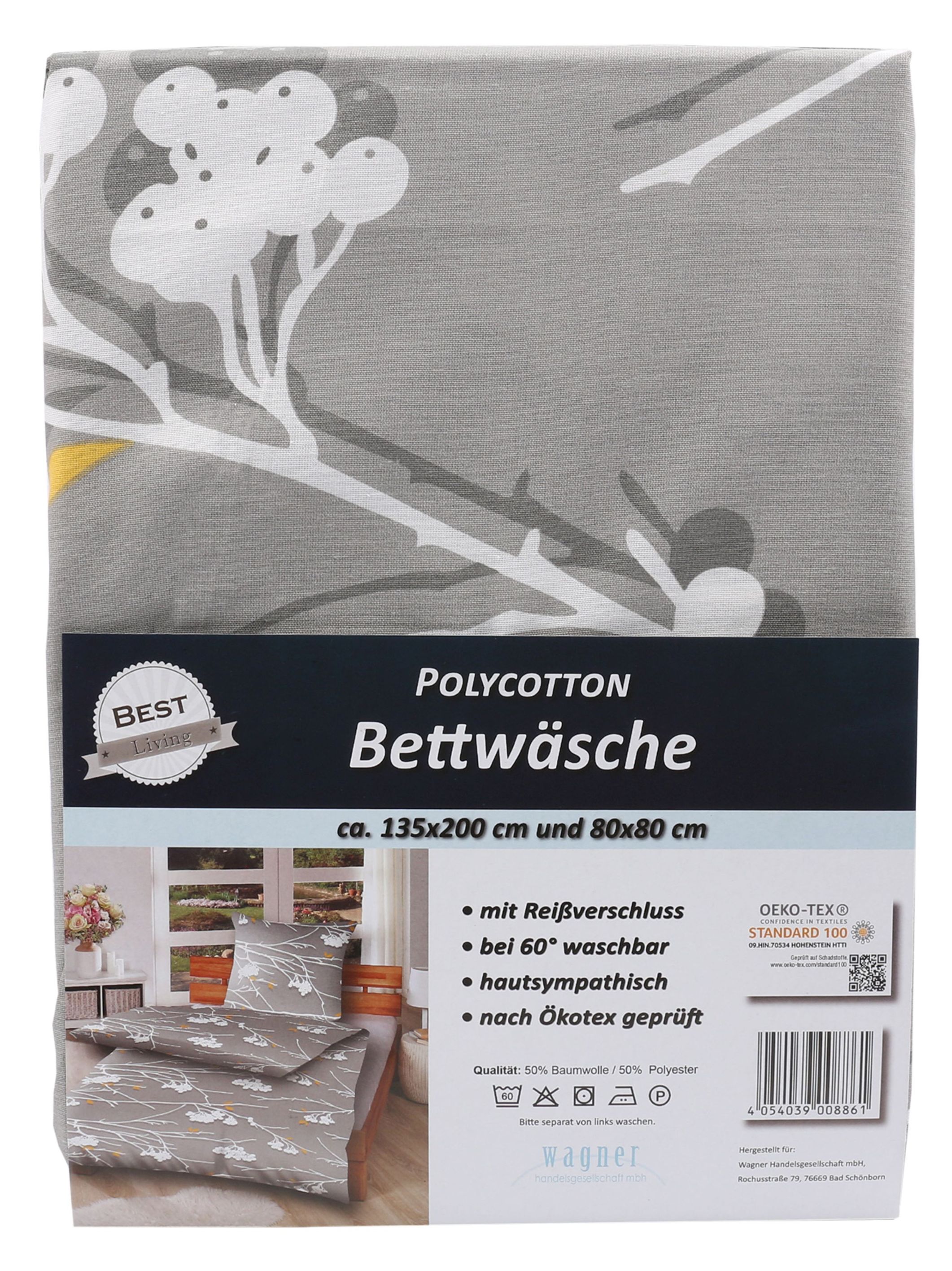 Wagner Bettwäsche Polycotton 135x200 cm und 80x80 cm verschiedene Designs