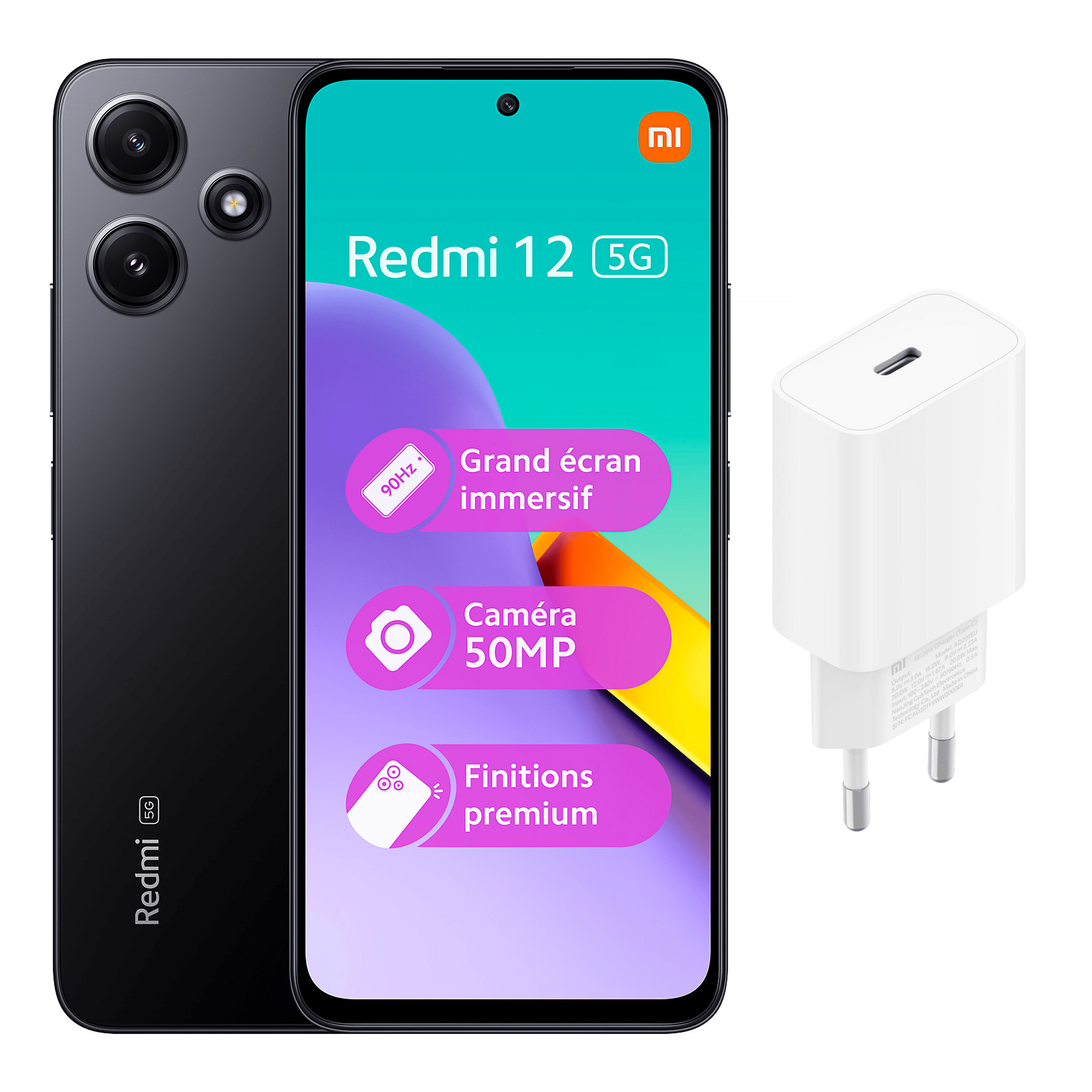 Xiaomi Redmi 12 5G 128G + chargeur MI 20W