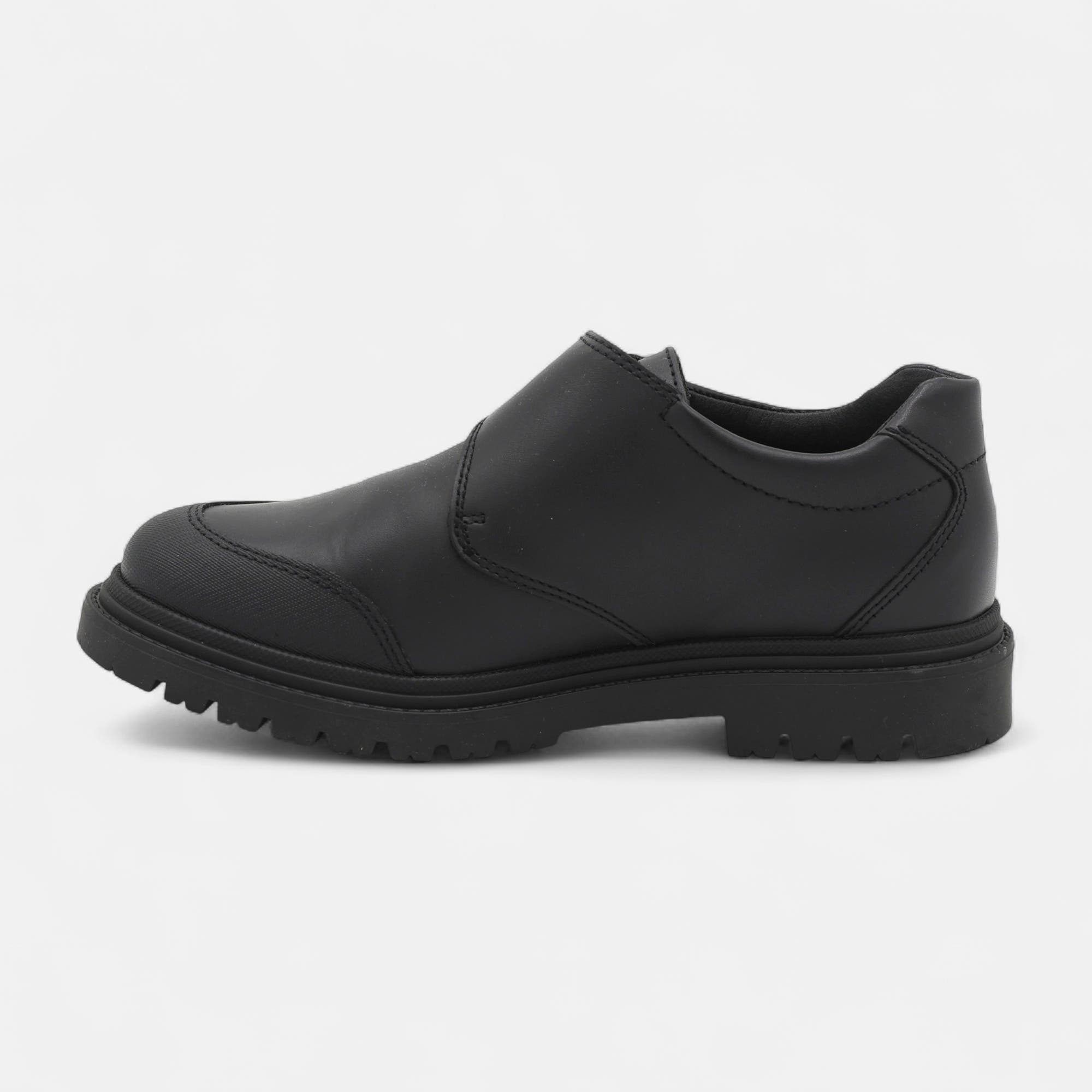Derbies Garçon en cuir noir
