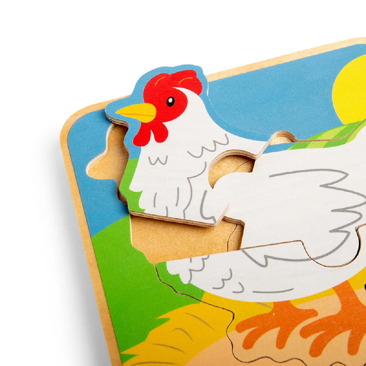 Bigjigs Toys Cycle de vie Poulet
