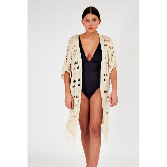Veritas-Kimono crochet franjes