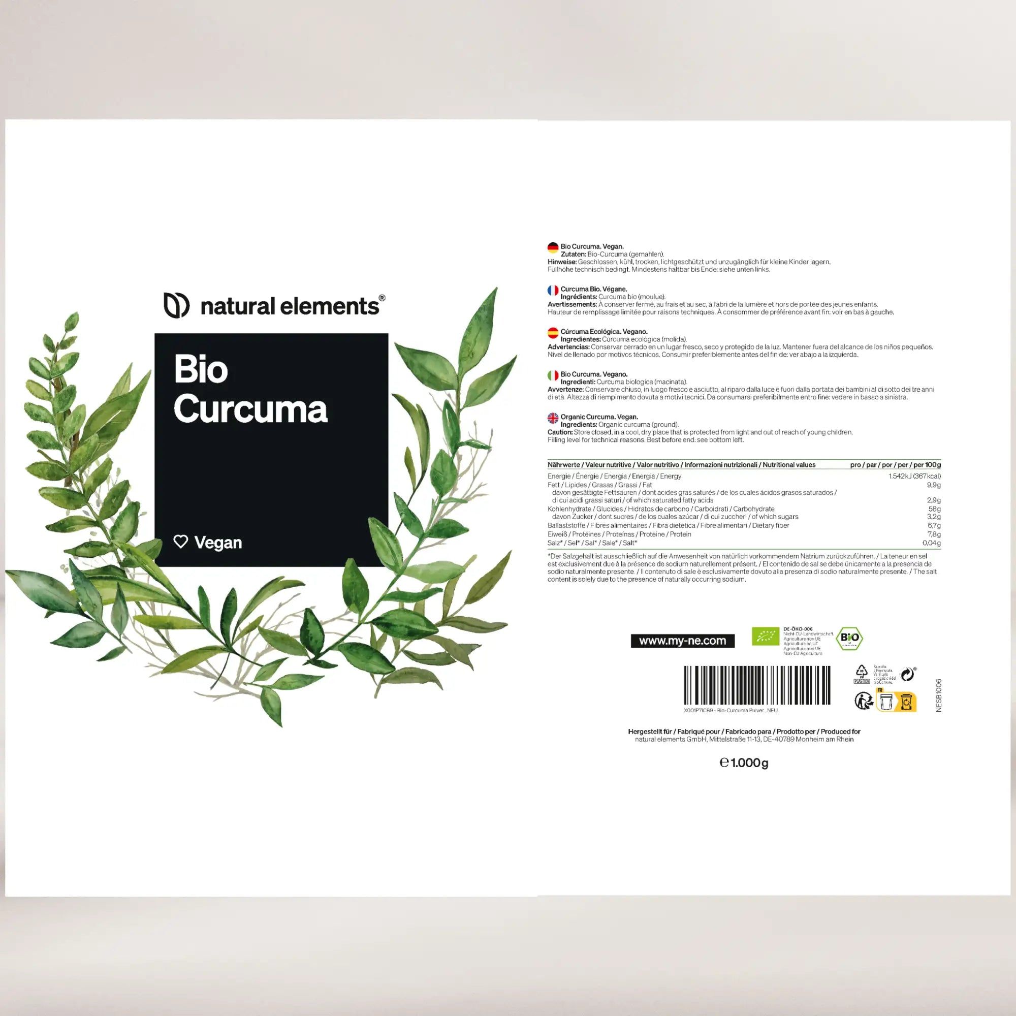 natural elements Bio Curcuma