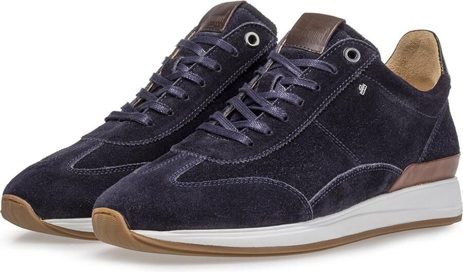 Van Bommel Libra 03.05 sneakers heren blauw 41 01 darkblue suede 40(7 )