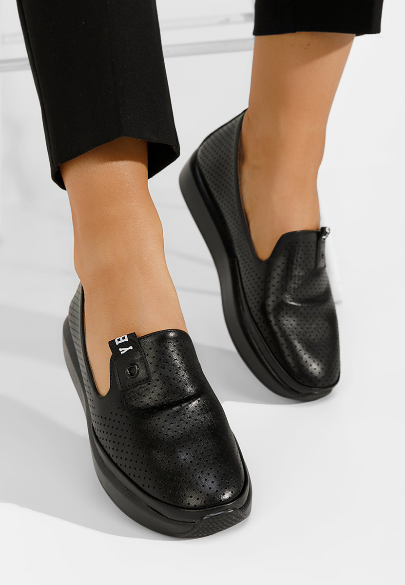 Chaussures casual femme noirs Evadea