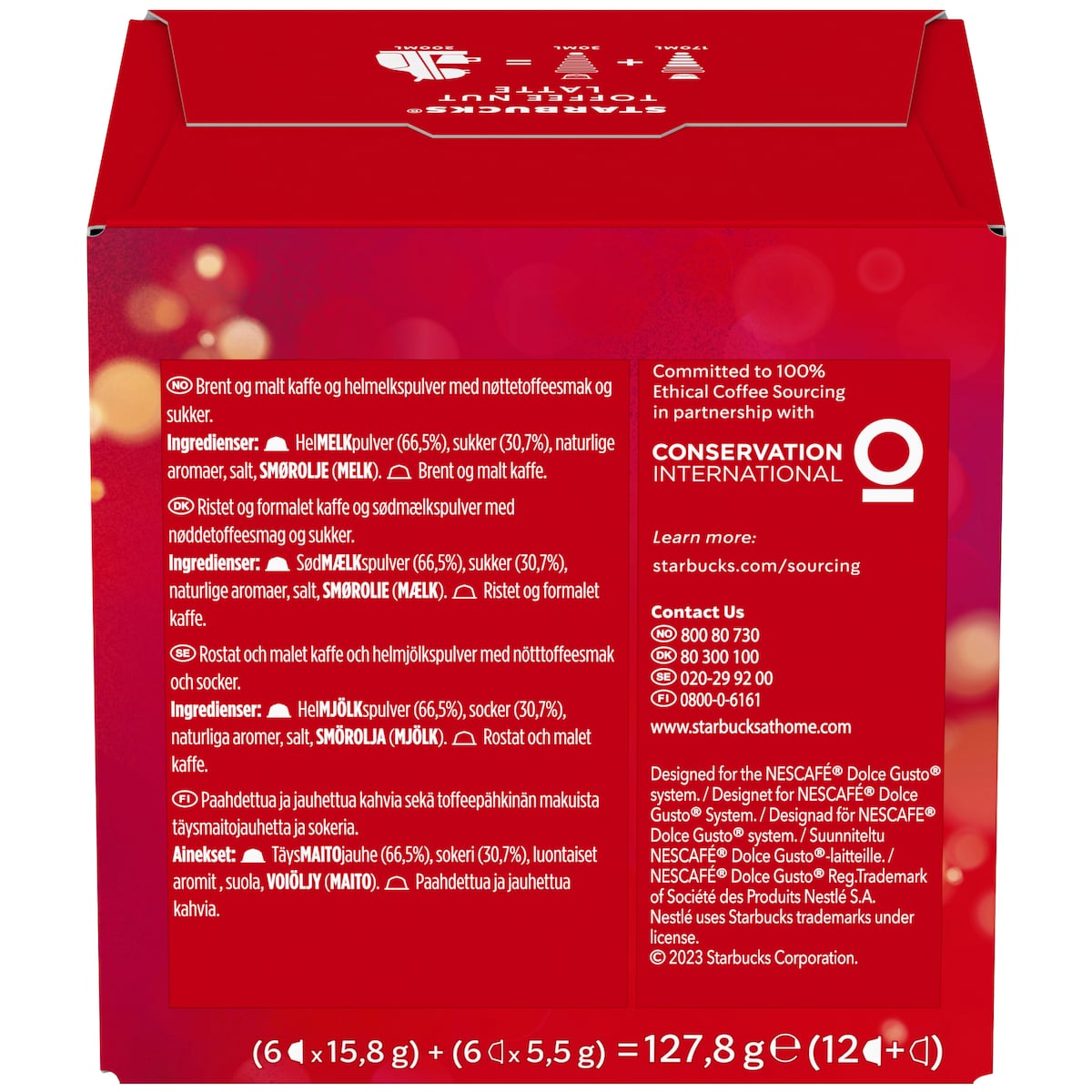 Starbucks Toffee Nut Latte av NESCAFÉ Dolce Gusto kaffekapsler (12-pk)