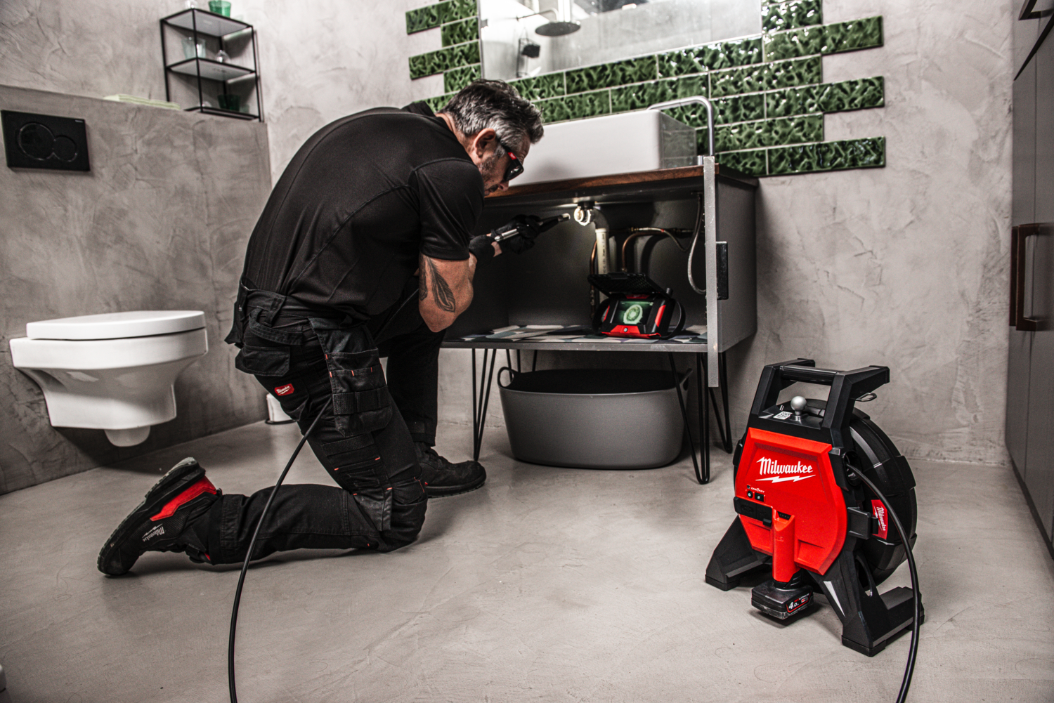 Milwaukee M12 SICO20-0 14V Li-ion accu Riool inspectiecamera HDR - 18mm x 20m