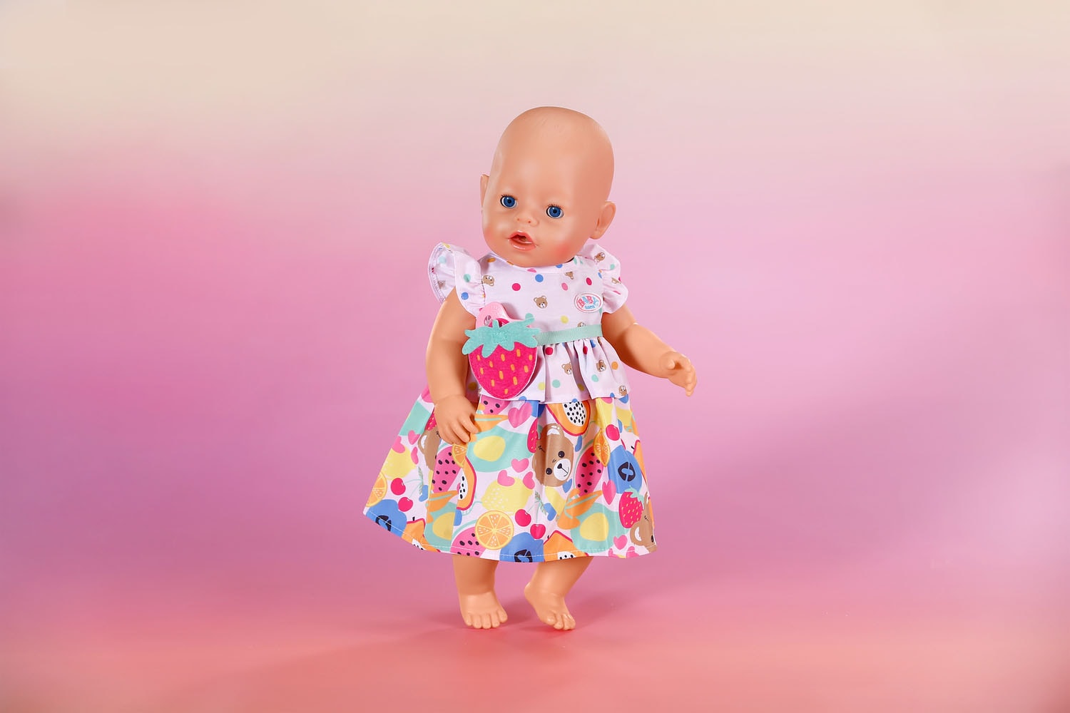 Baby Born Puppenkleidung »Kleid Früchte, 43 cm« mit Kleiderbügel