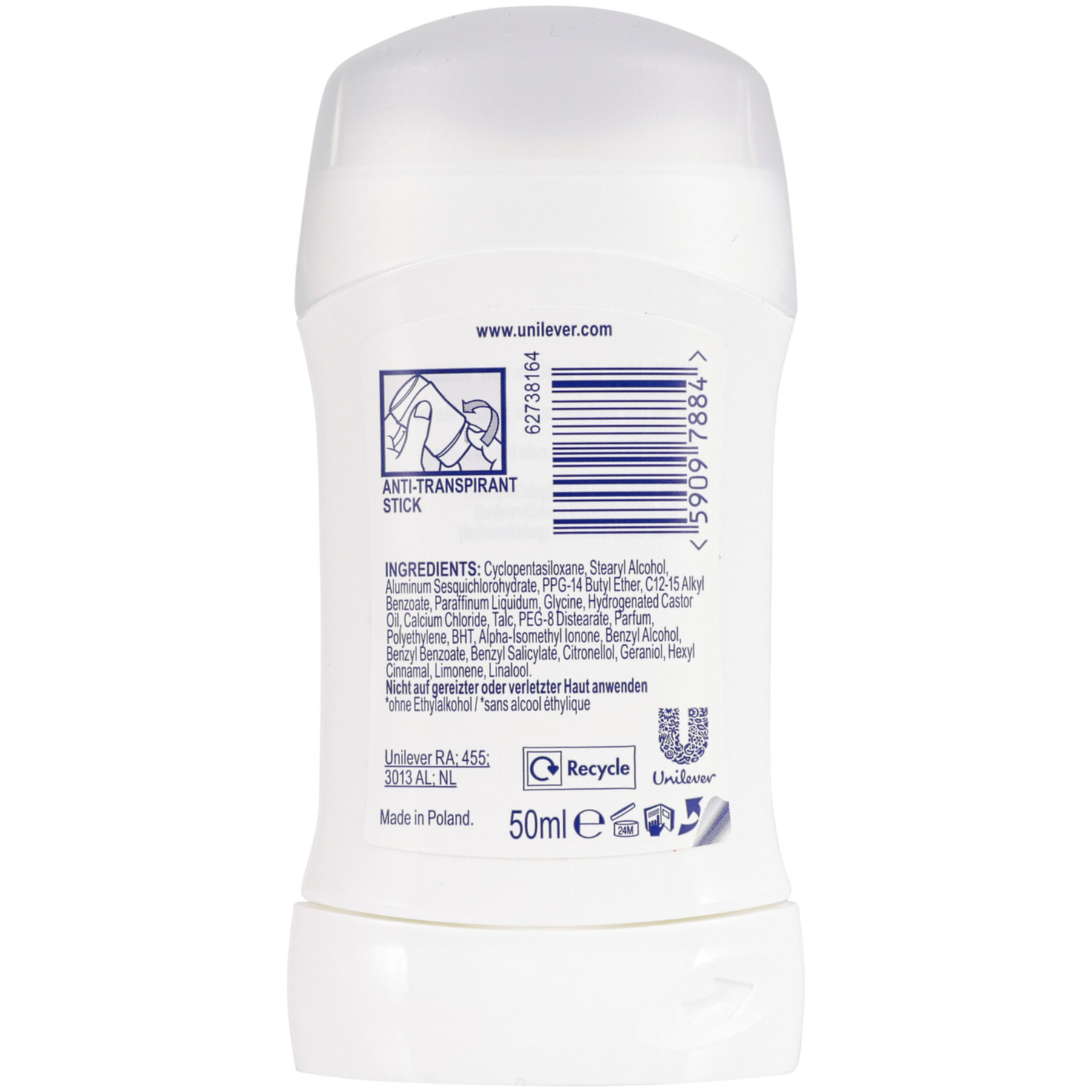 Rexona Nonstop Protection Deostick Anti-Transpirant Cotton Dry 50 ml