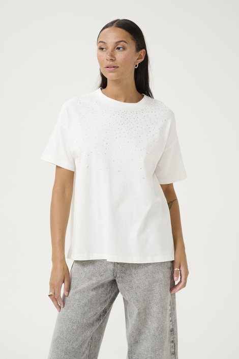 Kaffe witte dames t-shirt