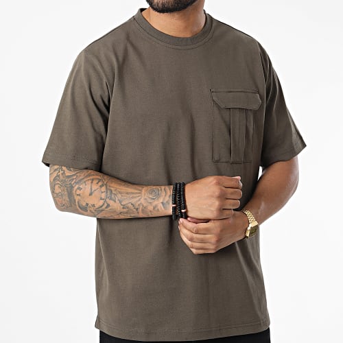 Tee Shirt Poche 003 Vert Kaki