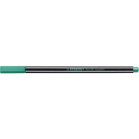 Premium Metallic-Filzstift - STABILO Pen 68 metallic - Einzelstift - metallic grün