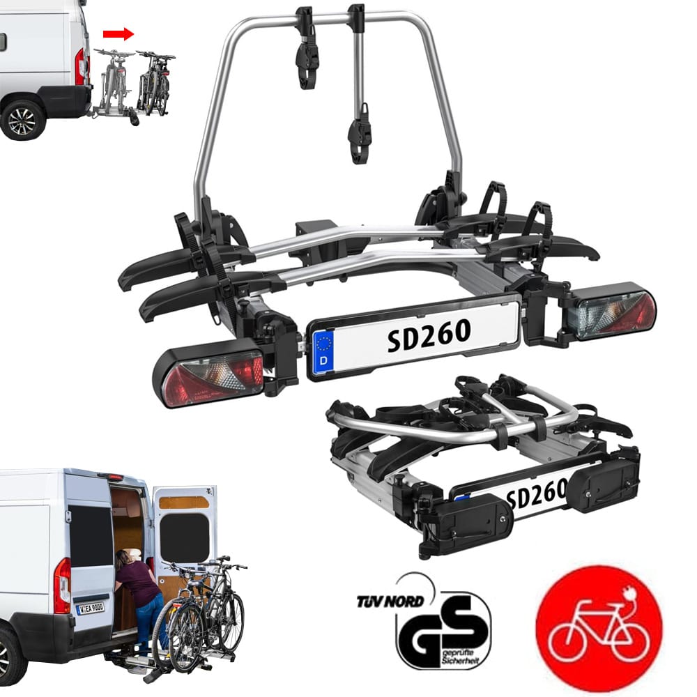 Porte-vélos coulissant sur attelage Enduro SD260