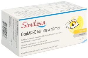 Similasan OculaRED Kaugummi Frucht, 60 Stück