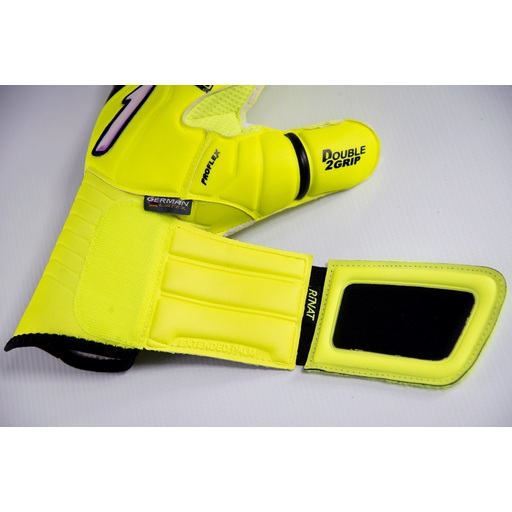 Luva de goleiro Rinat Uno Premier Lux amarelo neon