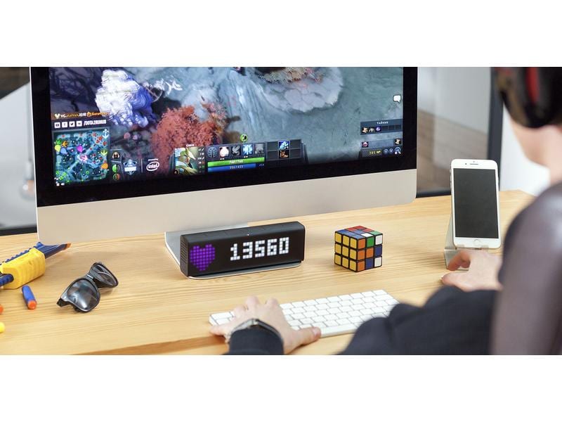 LaMetric Smart-Display LaMetric Time LaMetric TIME Tischuhr für Smart Home
