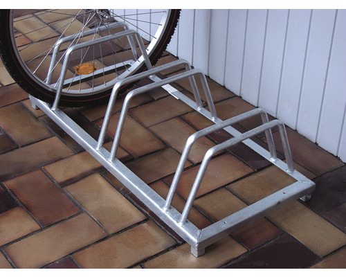 Fietsenrek voor 3 fietsen, L 88 x B 39 x H 25 cm, gegalvaniseerd staal