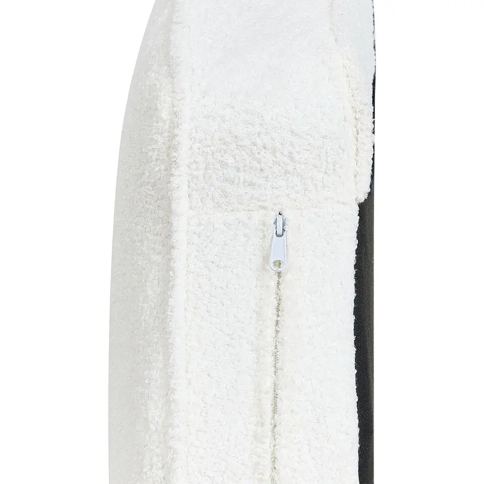 ALLIER - Chaise longue - Off-white - Rechterzijde - Bouclé