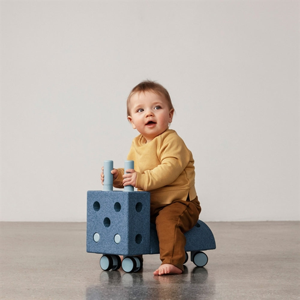 Gåbil Deep Blue/Sky Blue - MODU → Luksusbaby.dk