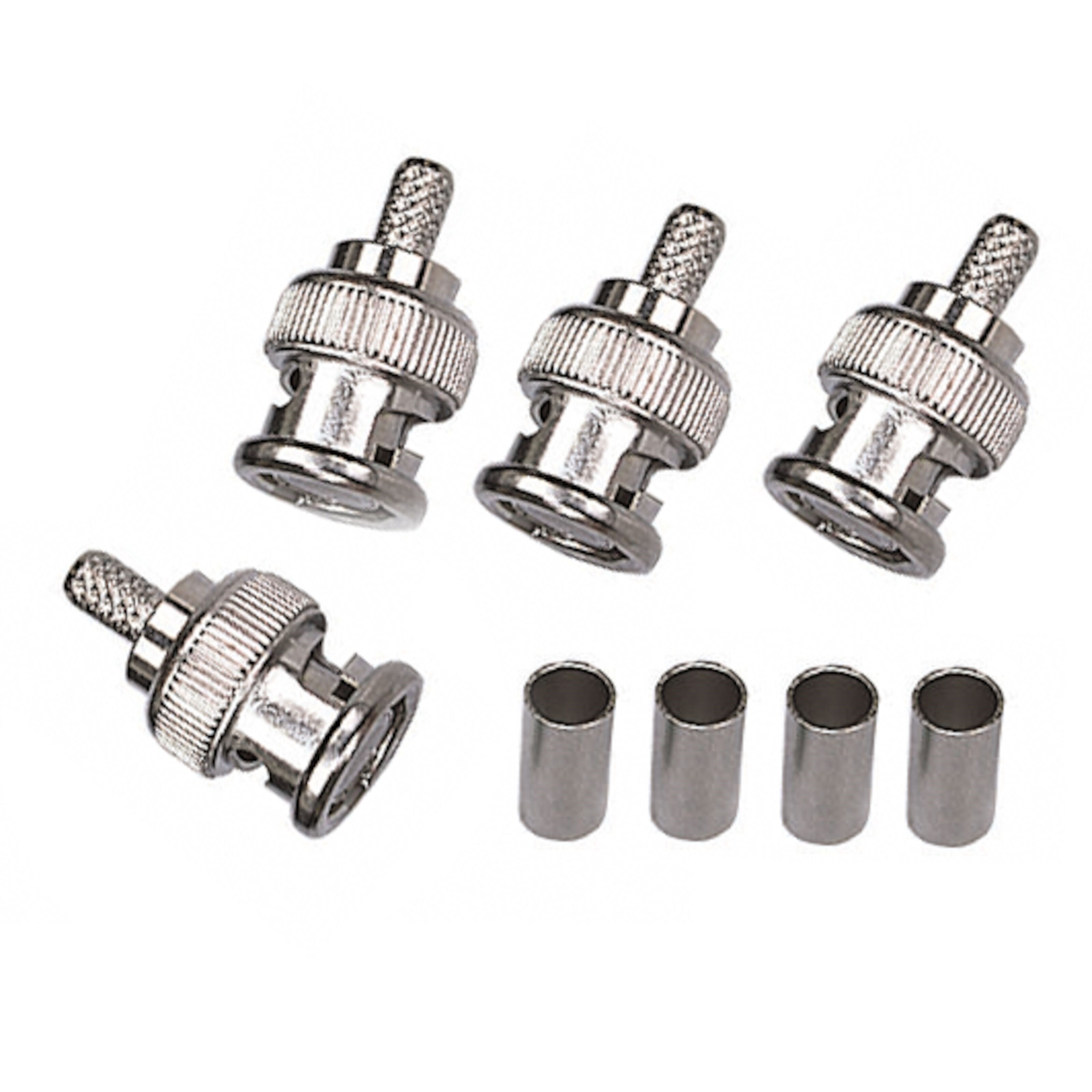 Luxorparts BNC-hannkontakt for krymping 4-pk.