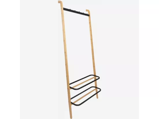 HABITAT - Porte-manteau en bambou - 160 cm - Naturel et noir - Barnabe