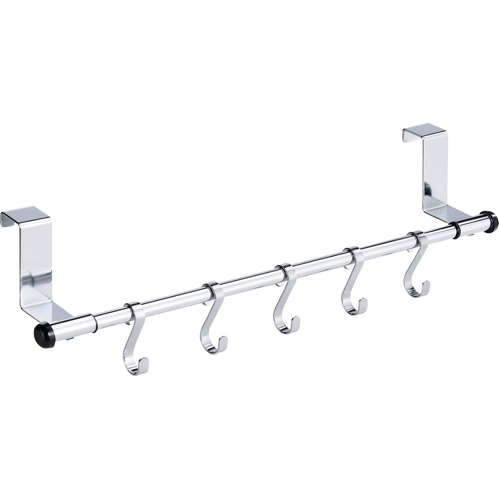 Türgarderobe 5 Haken, Metall chromfarben