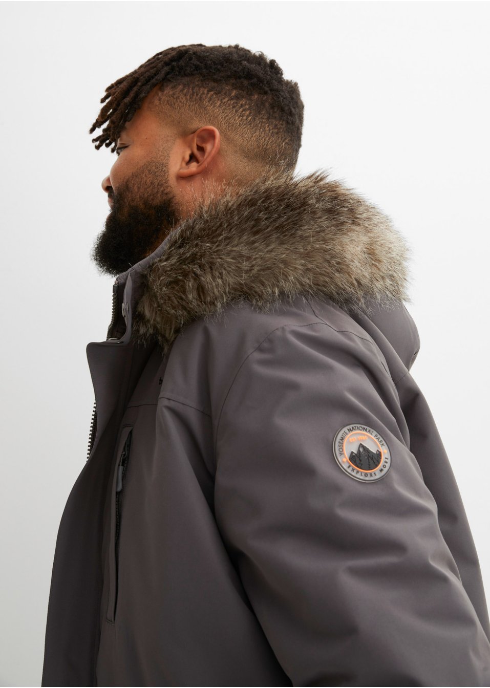 Parka technique hybride, intérieur matelassé