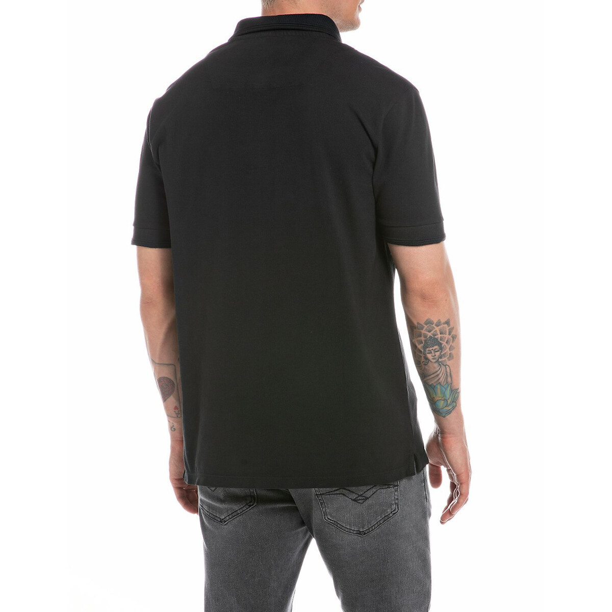 REPLAY<br>Camisa polo reta de manga curta