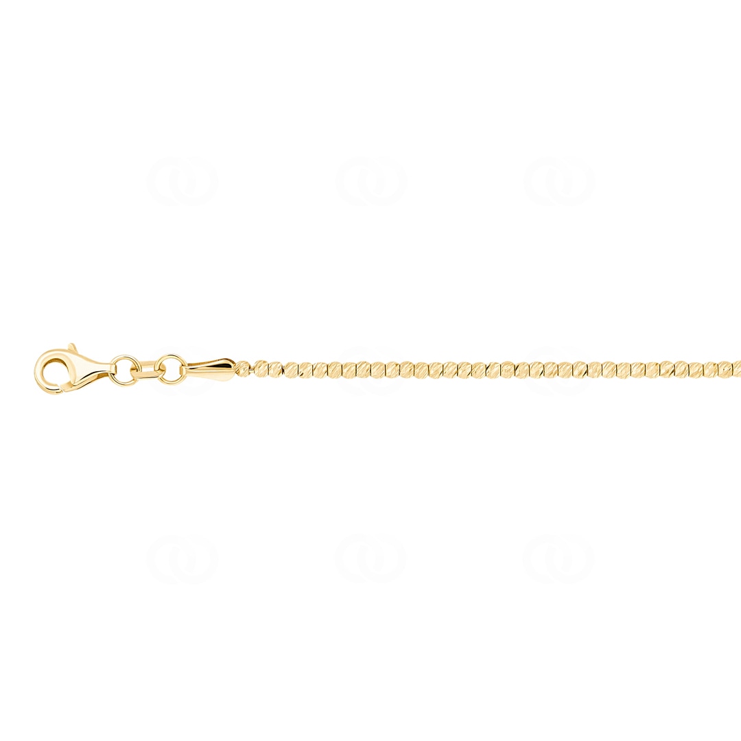 1.9mm Fantasiearmband 750/18 K Gelbgold
