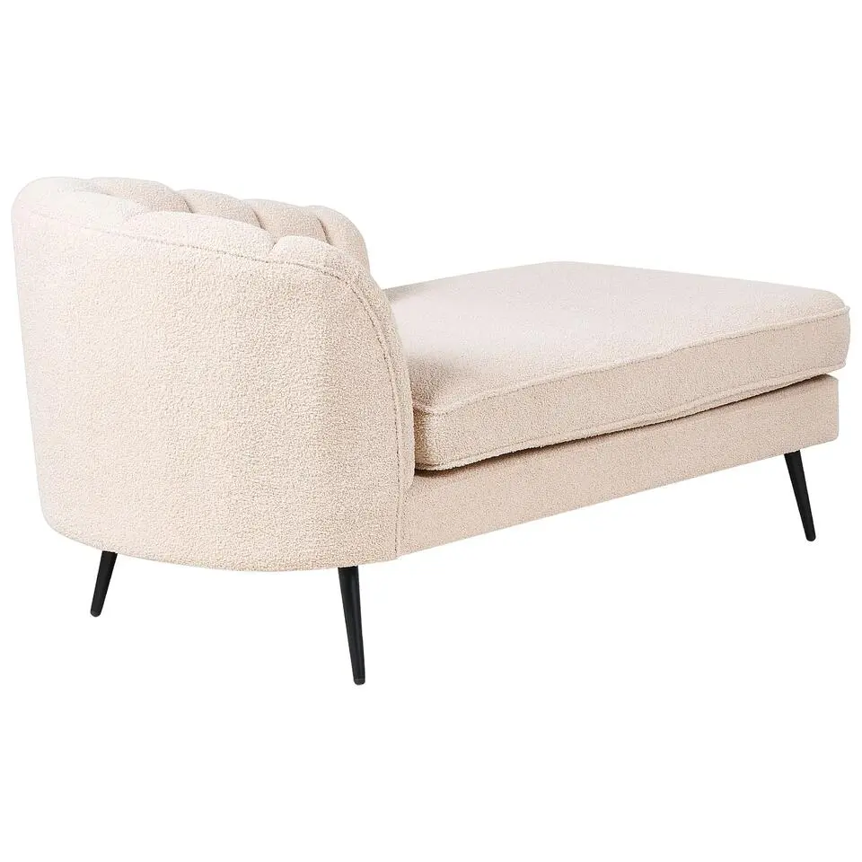 ALLIER - Chaise longue - Beige - Linkerzijde - Bouclé