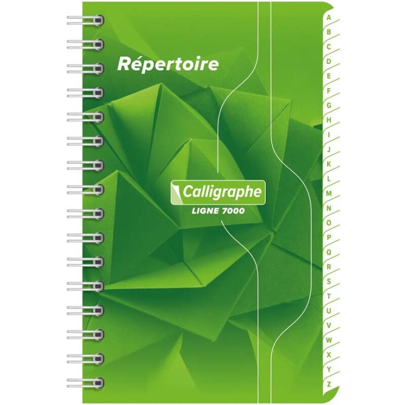 Répertoire reliure intégrale 7000 9x14 cm 100 pages petits carreaux 70 g - Assortis