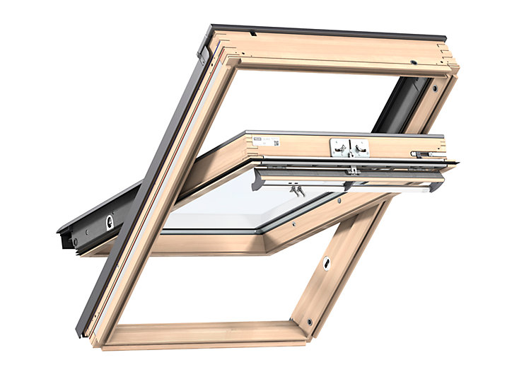 Fenêtre de toit à rotation VELUX Standard Clearfinish - bois/pin L. 78 x H. 118 cm (GGL 3054 MK06)